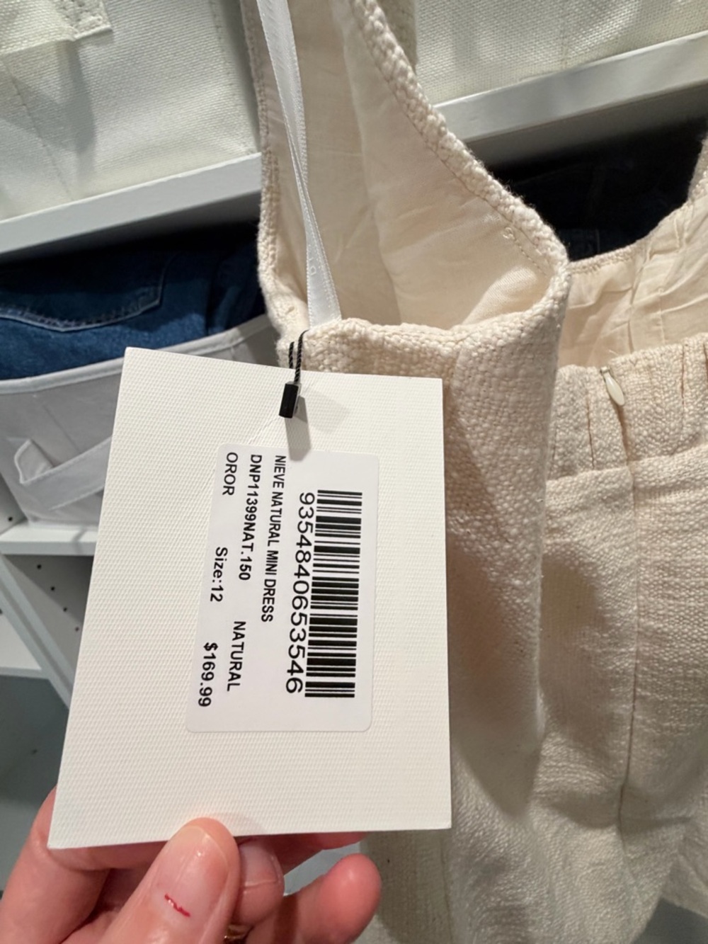 NWT DISSH Nieve Natural Mini Dress - Picture 8 of 9